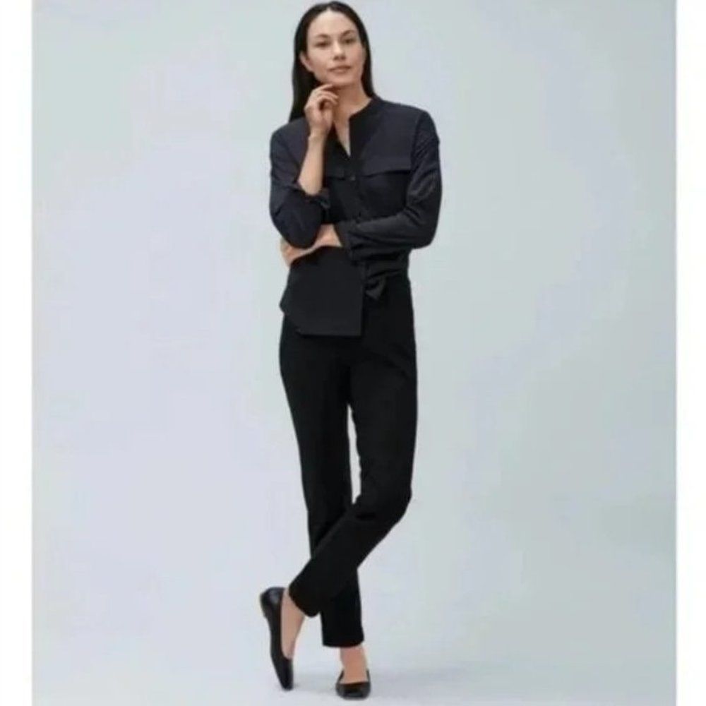 Ministry of Supply Womens Pant Fusion Straight Leg Black Small